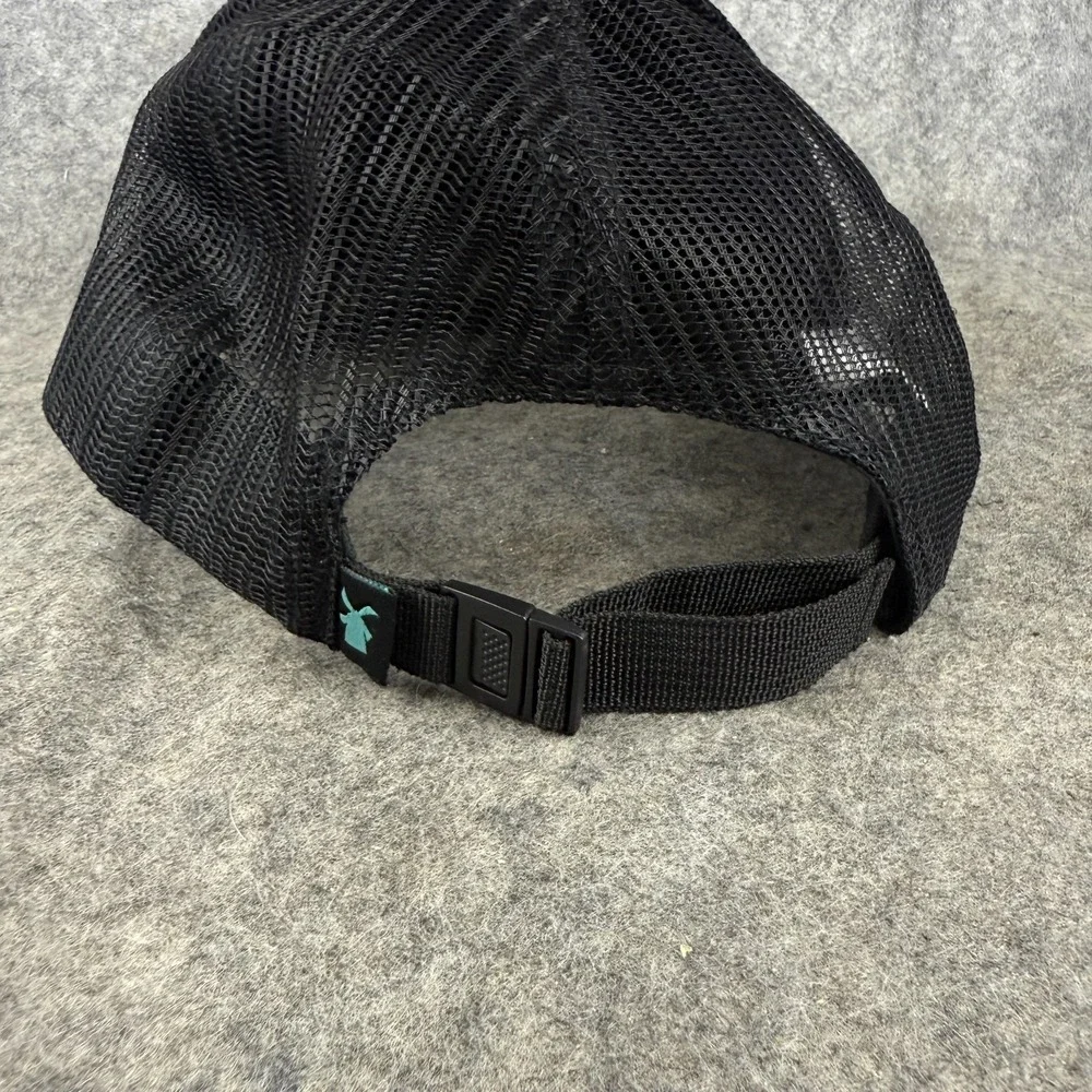 Dutch Bros Windmill Logo Black Rope Truckers Hat Baseball‎ Cap Adjustable Buckle